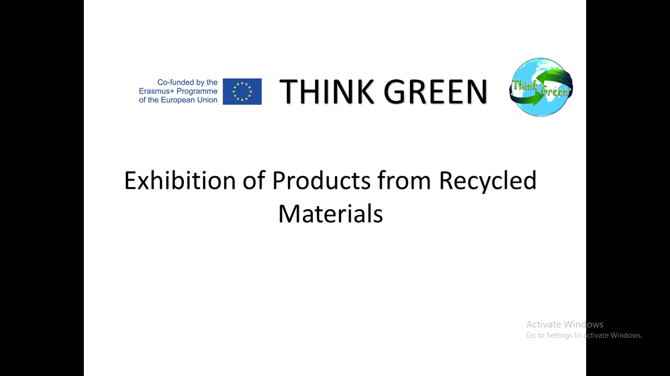 Exhibition of Products from Recycled